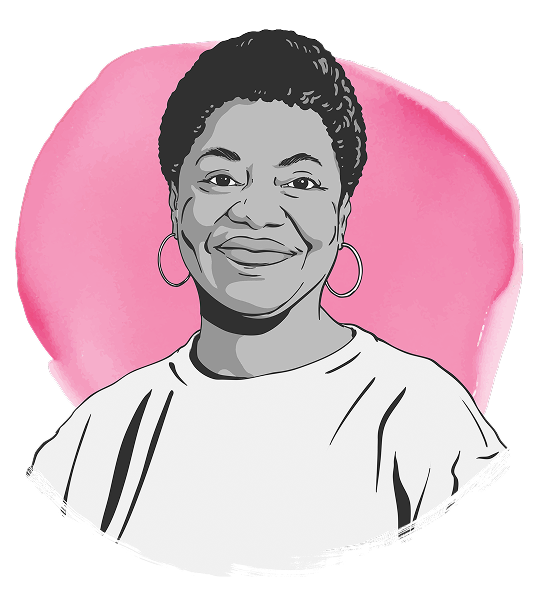 Watercolor-style illustrations of Collab Contributor, Barbara